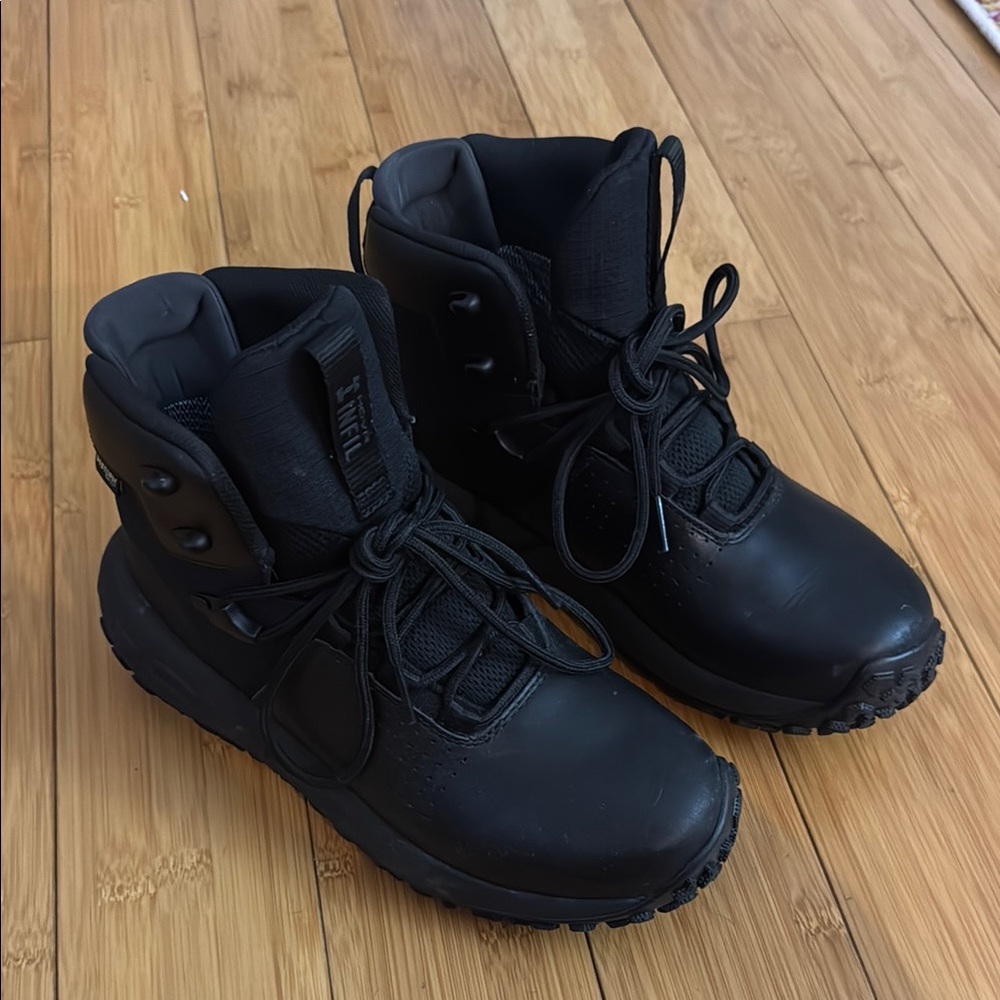 Black High-Top Boots